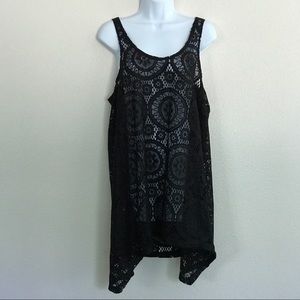 PORTO CRUZ BLACK SWIMSUIT COVERUP NWT